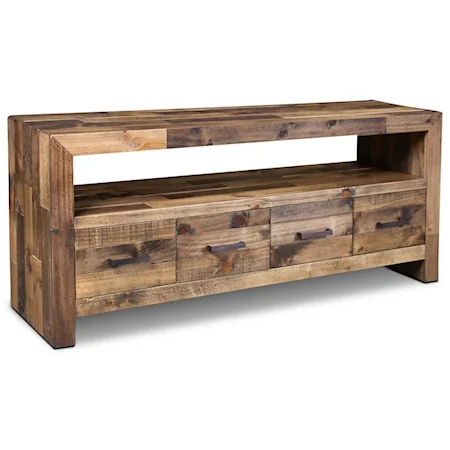 65" Reclaimed Wood TV Stand
